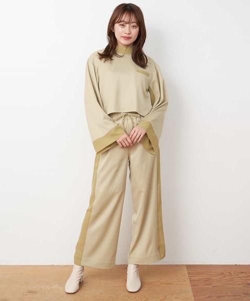 A de a.v.v（アードアー・ヴェ・ヴェ）の「［SET UP対応］シフォンドッキングバックリボンブラウス（シャツ/ブラウス・レディース・ブラック/ブルー/ミント・36/38）」の4枚目の写真