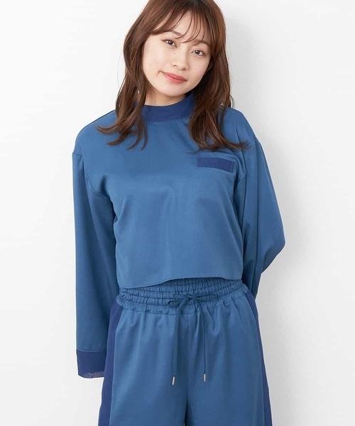 A de a.v.v（アードアー・ヴェ・ヴェ）の「［SET UP対応］シフォンドッキングバックリボンブラウス（シャツ/ブラウス・レディース・ブラック/ブルー/ミント・36/38）」の16枚目の写真