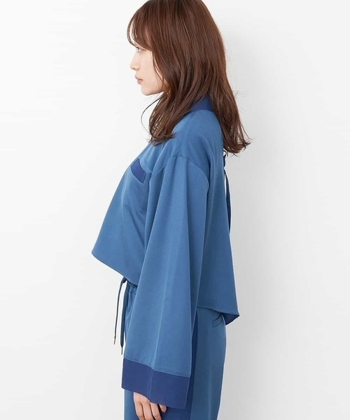 A de a.v.v（アードアー・ヴェ・ヴェ）の「［SET UP対応］シフォンドッキングバックリボンブラウス（シャツ/ブラウス・レディース・ブラック/ブルー/ミント・36/38）」の17枚目の写真