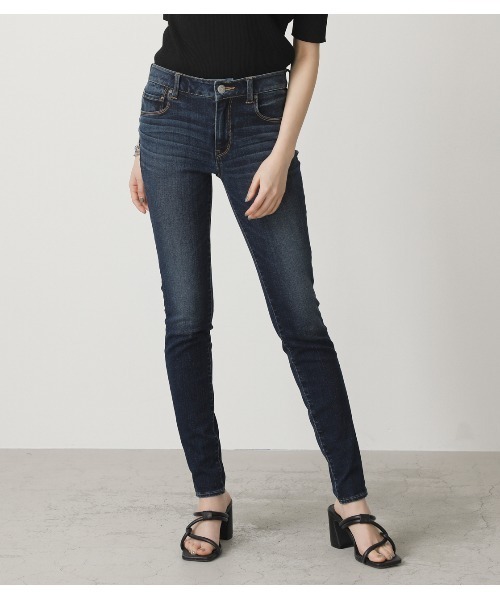 ブランド古着 加工スキニーデニムパンツ デニムパンツ Azul By Moussy アズールバイマウジー のファッション通販 Zozoused