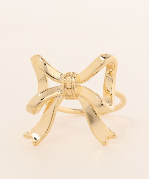 flower（フラワー）の「パーティリボンリング（リング・レディース・ゴールド/シルバー・FREE）」の5枚目の写真