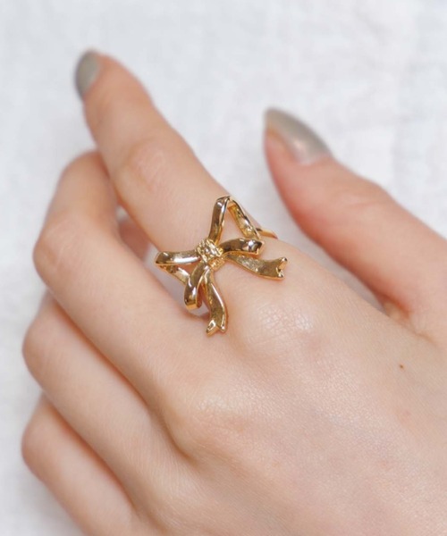 flower（フラワー）の「パーティリボンリング（リング・レディース・ゴールド/シルバー・FREE）」の9枚目の写真