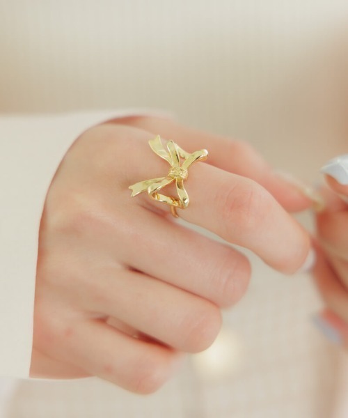 flower（フラワー）の「パーティリボンリング（リング・レディース・ゴールド/シルバー・FREE）」の20枚目の写真