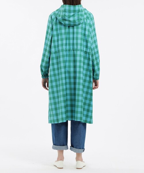 MACKINTOSH PHILOSOPHY（ﾏｯｷﾝﾄｯｼｭ ﾌｨﾛｿﾌｨｰ）の「ブロックチェックポケッタブルレインモッズコート（モッズコート・レディース・ブルー系その他3/オレンジ・38）」の18枚目の写真