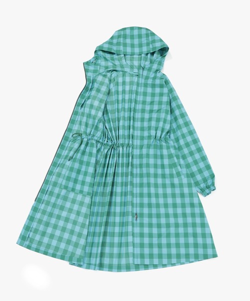 MACKINTOSH PHILOSOPHY（ﾏｯｷﾝﾄｯｼｭ ﾌｨﾛｿﾌｨｰ）の「ブロックチェックポケッタブルレインモッズコート（モッズコート・レディース・ブルー系その他3/オレンジ・38）」の10枚目の写真