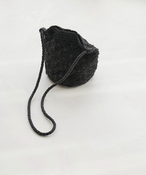 ROPE' PICNIC（ロペピクニック）の「メタリックヤーンメッシュショルダー（ショルダーバッグ・レディース・ブラック/グリーン/シルバー・FREE）」の2枚目の写真