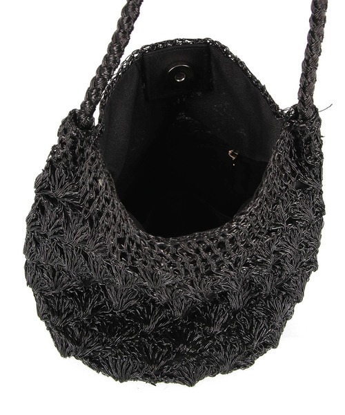 ROPE' PICNIC（ロペピクニック）の「メタリックヤーンメッシュショルダー（ショルダーバッグ・レディース・ブラック/グリーン/シルバー・FREE）」の11枚目の写真