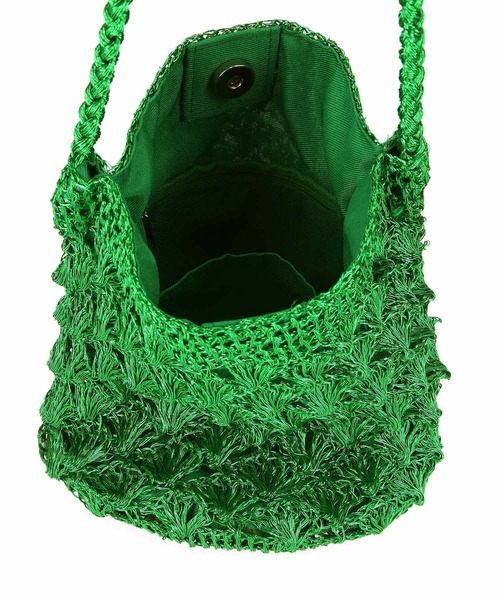 ROPE' PICNIC（ロペピクニック）の「メタリックヤーンメッシュショルダー（ショルダーバッグ・レディース・ブラック/グリーン/シルバー・FREE）」の12枚目の写真