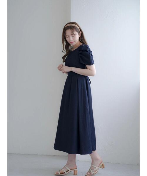 Areeam(アリーム)の「2wayスリーブワンピース(ドレス・レディース・ベージュ/ネイビー・FREE)」の10枚目の写真