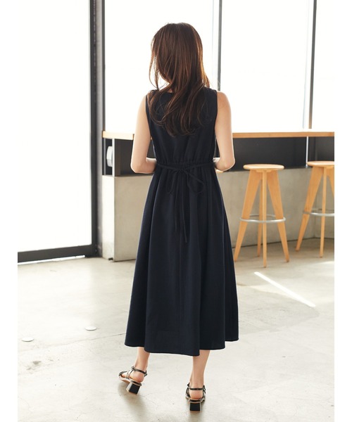 Areeam(アリーム)の「2wayスリーブワンピース(ドレス・レディース・ベージュ/ネイビー・FREE)」の7枚目の写真