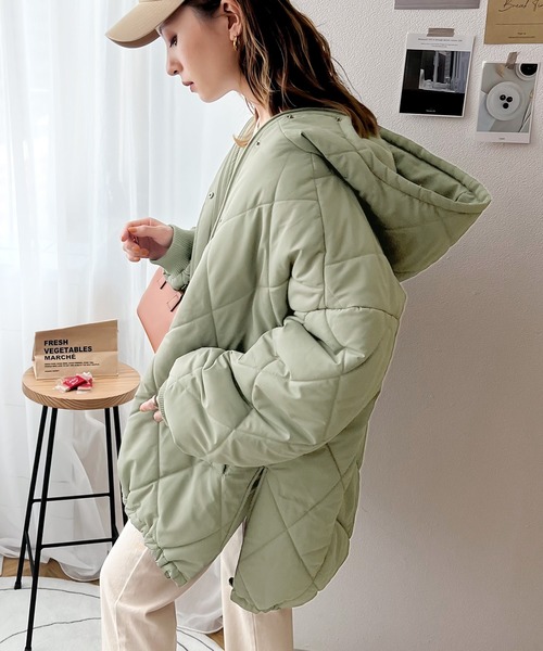 セール】《ms+ ideal》大人のオーバーサイズ。中綿キルティング  