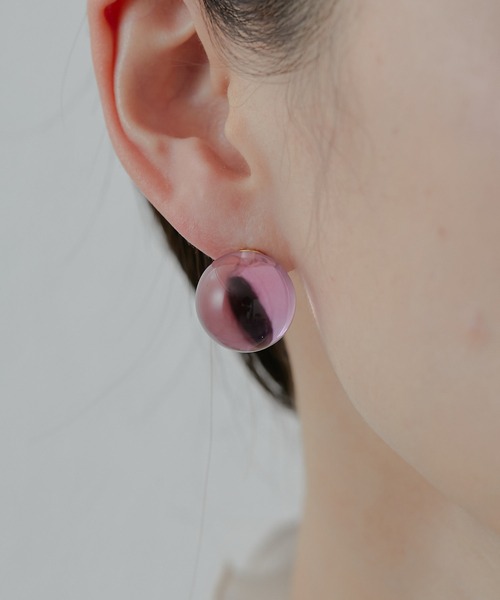 ミスティーク玉ピアス（ピアス（両耳用））｜ear PAPILLONNER