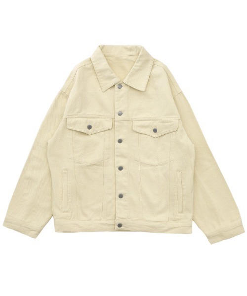 select MOCA（セレクトモカ）の「【サイズ展開あり】ビッグシルエットデニムジャケット（デニムジャケット・レディース・ライトブルー/ブラック/ブルー/アイボリー・FREE/LARGE/X-LARGE/SMALL）」の11枚目の写真