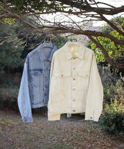 select MOCA（セレクトモカ）の「【サイズ展開あり】ビッグシルエットデニムジャケット（デニムジャケット・レディース・ライトブルー/ブラック/ブルー/アイボリー・FREE/LARGE/X-LARGE/SMALL）」の19枚目の写真