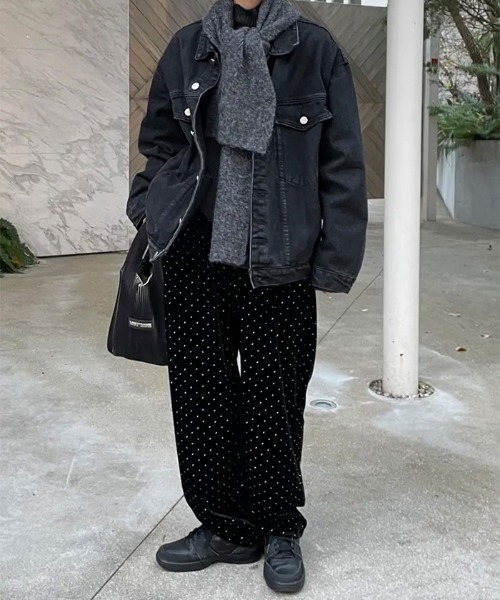 select MOCA（セレクトモカ）の「【サイズ展開あり】ビッグシルエットデニムジャケット（デニムジャケット・レディース・ライトブルー/ブラック/ブルー/アイボリー・FREE/LARGE/X-LARGE/SMALL）」の18枚目の写真