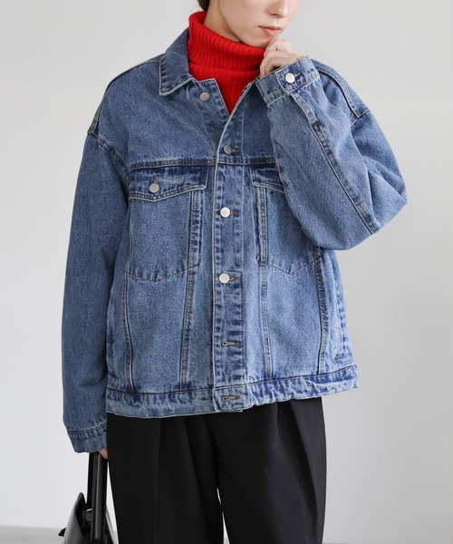 ビックシルエット デニムジャケット　XLサイズ サイズ展開あり】ビッグシルエットデニムジャケット（デニムジャケット