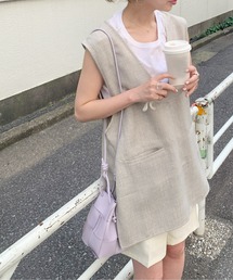 COLONY 2139 | 麻調合繊フロントポケットベスト(ベスト)