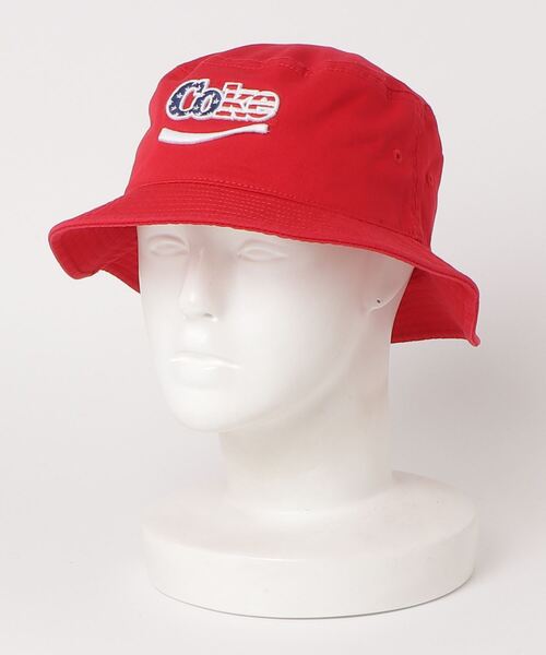 AMERICAN NEEDLE(アメリカンニードル)の「LAIDBACK / American Needle DRINK HAT SERIES Twill Bucket hat / アメリカンニードル ドリンクハットシリーズ ツイルバケットハット(ハット・レディース・ホワイト/レッド・S)」の2枚目の写真