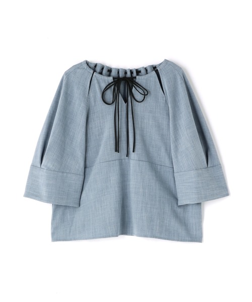 N.（N. Natural Beauty Basic）（エヌエヌナチュラルビューティーベーシック）の「◆ドローストリングブラウス（シャツ/ブラウス・レディース・レッド/ブルー/ストライプ・MEDIUM）」の17枚目の写真