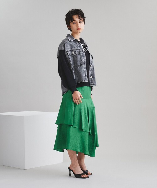 Diagram（ダイアグラム）の「ニットコンビジャケット（デニム