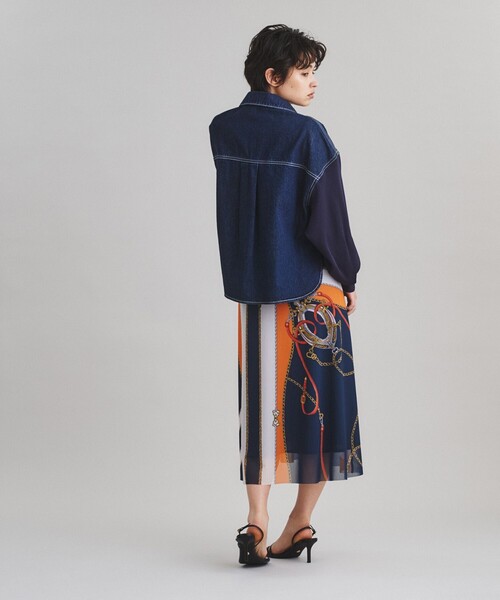 Diagram（ダイアグラム）の「ニットコンビジャケット（デニム