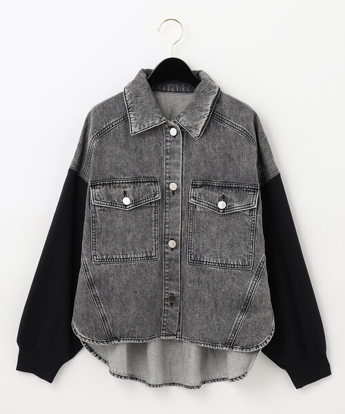 新品ダイアグラム　ニットコンビデニムジャケット Diagram（ダイアグラム）の「ニットコンビジャケット（デニム