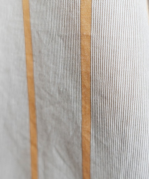 ARCH & LINE(アーチアンドライン)の「バンドカラー ロングシャツ PAJAMA LONG SHIRT(シャツワンピース・キッズ・ベージュ/サックスブルー・L/M/S)」の18枚目の写真