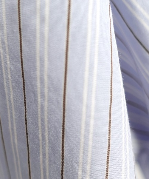 ARCH & LINE(アーチアンドライン)の「バンドカラー ロングシャツ PAJAMA LONG SHIRT(シャツワンピース・キッズ・ベージュ/サックスブルー・L/M/S)」の19枚目の写真