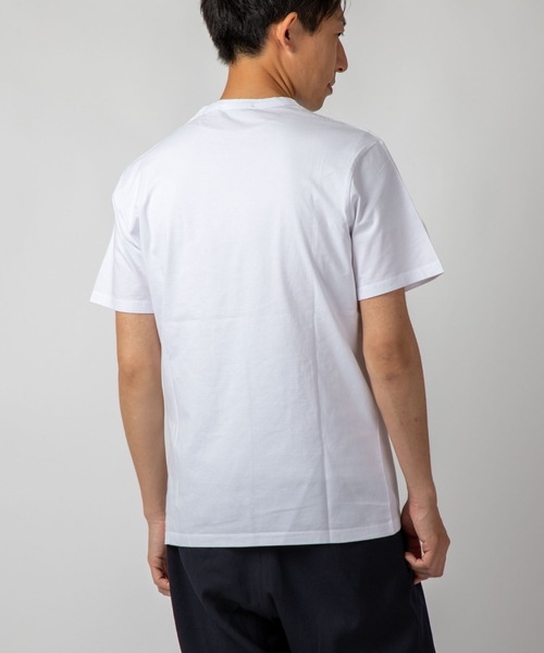 Maison Kitsune(メゾンキツネ)の「MAISON KITSUNE FOX STAMP CLASSIC TEE-SHIRT メゾン キツネ フォックス スタンプ プリント 半袖 Tシャツ(Tシャツ/カットソー・メンズ・ホワイト/グレー・LARGE/X-LARGE/SMALL/MEDIUM)」の10枚目の写真