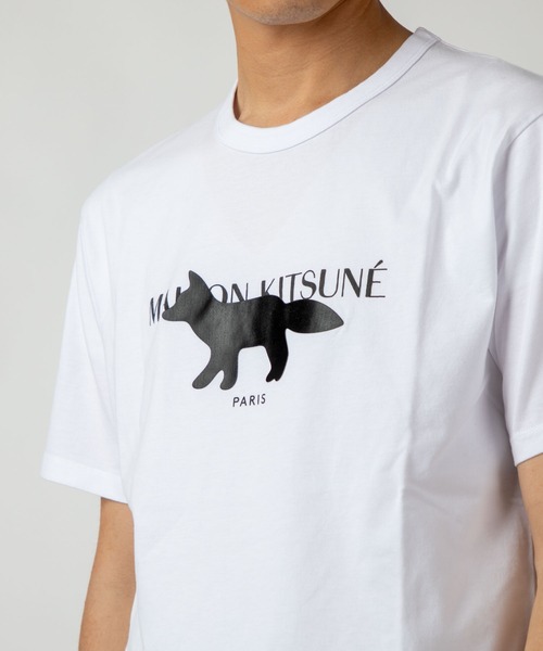 Maison Kitsune(メゾンキツネ)の「MAISON KITSUNE FOX STAMP CLASSIC TEE-SHIRT メゾン キツネ フォックス スタンプ プリント 半袖 Tシャツ(Tシャツ/カットソー・メンズ・ホワイト/グレー・LARGE/X-LARGE/SMALL/MEDIUM)」の15枚目の写真