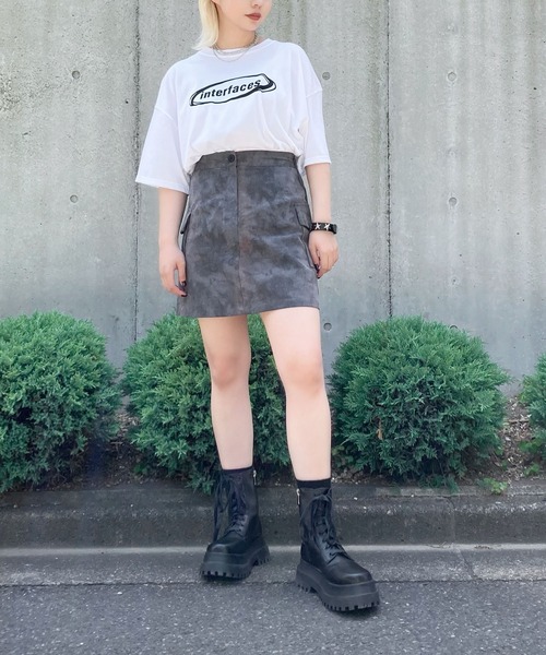 Figments（フィグメンツ）の「interfaces Tシャツ（Tシャツ/カットソー・レディース・ネイビー/ホワイト/ブラック・FREE）」の9枚目の写真