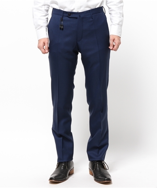 INCOTEX（インコテックス）の「INCOTEX / インコテックス カラーウールスラックス（スラックス・メンズ・ブルー/ホワイト・46/42/44）」の3枚目の写真