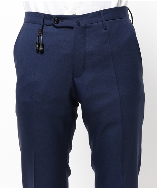 INCOTEX（インコテックス）の「INCOTEX / インコテックス カラーウールスラックス（スラックス・メンズ・ブルー/ホワイト・46/42/44）」の4枚目の写真