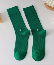 ammy. | 【 ammy. / エイミードット 】 ワンポイント アルファベット ロゴ カラー ソックス(ソックス/靴下)