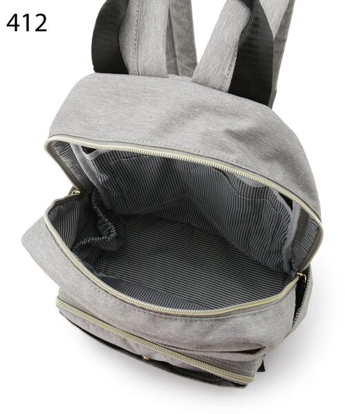 SHOO・LA・RUE(シューラルー)の「◆【撥水】整理整頓できちゃうリュック(バックパック/リュック・レディース・ブラック/グレー系3/ブラック系3・00)」の13枚目の写真