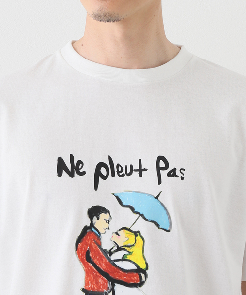 B.C STOCK(ベーセーストック)の「green murakami S/S-Tシャツ(アンブレラ)(Tシャツ/カットソー・メンズ・ホワイト・MEDIUM/LARGE)」の3枚目の写真