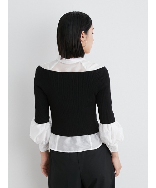 LILY BROWN(リリーブラウン)の「オフショルニットセット(ニット/セーター・レディース・ブラック/グレー/ブラウン・FREE)」の16枚目の写真