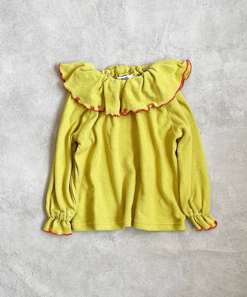 HOGAN RANCH WEAR（ホーガンランチウエア）の「パイルビッグフリルカットソー（80～140cm）（Tシャツ/カットソー・キッズ・ブラック/オフホワイト/レッド/グリーン/イエロー/オレンジ/ホワイト系その他・90/100/110/80/120/130/140/150）」の5枚目の写真