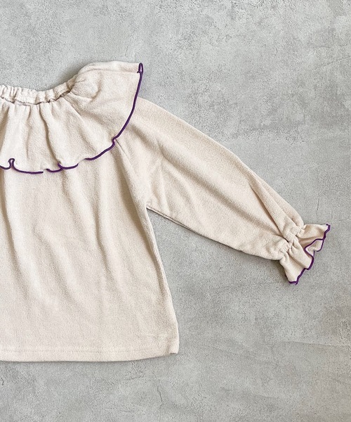HOGAN RANCH WEAR（ホーガンランチウエア）の「パイルビッグフリルカットソー（80～140cm）（Tシャツ/カットソー・キッズ・ブラック/オフホワイト/レッド/グリーン/イエロー/オレンジ/ホワイト系その他・90/100/110/80/120/130/140/150）」の12枚目の写真