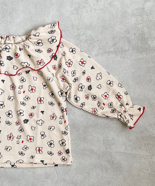 HOGAN RANCH WEAR（ホーガンランチウエア）の「パイルビッグフリルカットソー（80～140cm）（Tシャツ/カットソー・キッズ・ブラック/オフホワイト/レッド/グリーン/イエロー/オレンジ/ホワイト系その他・90/100/110/80/120/130/140/150）」の11枚目の写真