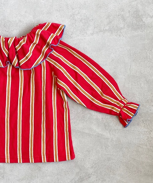 HOGAN RANCH WEAR（ホーガンランチウエア）の「パイルビッグフリルカットソー（80～140cm）（Tシャツ/カットソー・キッズ・ブラック/オフホワイト/レッド/グリーン/イエロー/オレンジ/ホワイト系その他・90/100/110/80/120/130/140/150）」の16枚目の写真