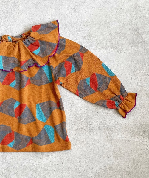 HOGAN RANCH WEAR（ホーガンランチウエア）の「パイルビッグフリルカットソー（80～140cm）（Tシャツ/カットソー・キッズ・ブラック/オフホワイト/レッド/グリーン/イエロー/オレンジ/ホワイト系その他・90/100/110/80/120/130/140/150）」の17枚目の写真