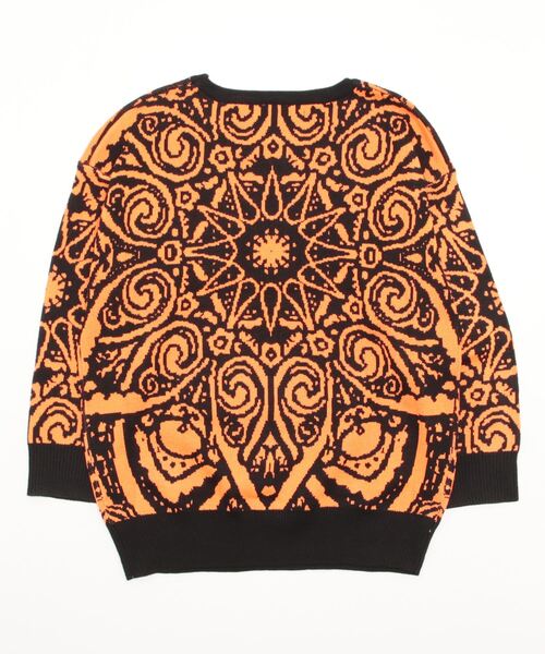 TRANOI（トラノイ）の「TRANOI 総柄ニット（ニット/セーター・レディース・オレンジ/グリーン・FREE）」の14枚目の写真