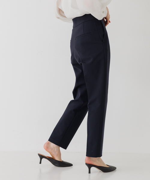 Rouge vif(ルージュヴィフ)の「【XSサイズ展開】4WAYストレッチスティックパンツ(スラックス・レディース・ブラック/ピンク・38/36/34)」の2枚目の写真