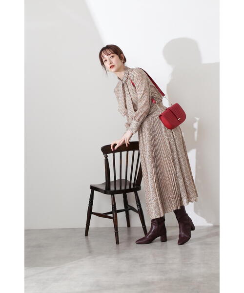 JILL STUART(ジルスチュアート)の「◆ケリージオメトリーブラウス(シャツ/ブラウス・レディース・イエロー/ボルドー・MEDIUM/SMALL)」の13枚目の写真