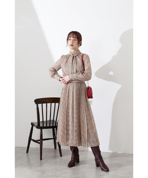 JILL STUART(ジルスチュアート)の「◆ケリージオメトリーブラウス(シャツ/ブラウス・レディース・イエロー/ボルドー・MEDIUM/SMALL)」の16枚目の写真