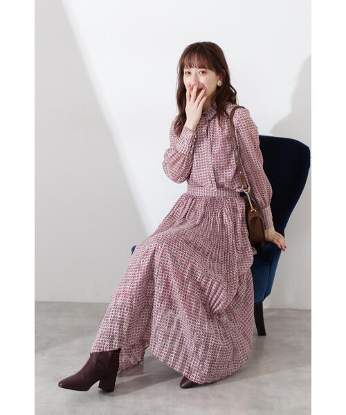 JILL STUART(ジルスチュアート)の「◆ケリージオメトリーブラウス(シャツ/ブラウス・レディース・イエロー/ボルドー・MEDIUM/SMALL)」の11枚目の写真