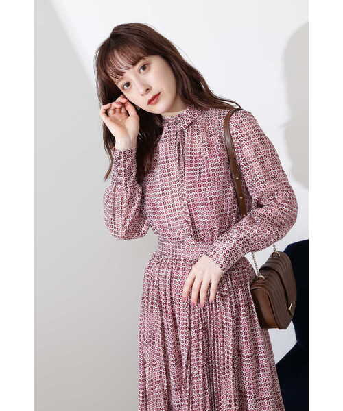 JILL STUART(ジルスチュアート)の「◆ケリージオメトリーブラウス(シャツ/ブラウス・レディース・イエロー/ボルドー・MEDIUM/SMALL)」の21枚目の写真