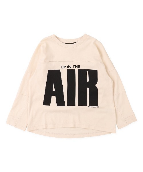 GROOVY COLORS(グルービーカラーズ)の「天竺 AIR LOOSE FIT FOOTBALL Tシャツ(Tシャツ/カットソー・キッズ・アイボリー/ブラック/カーキ・120/100/110)」の2枚目の写真