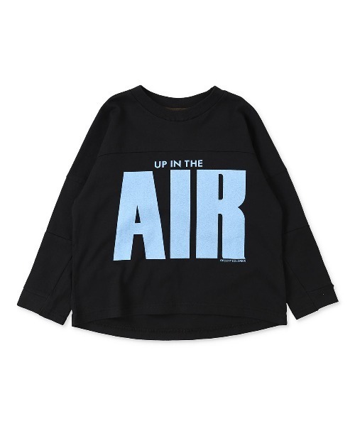 GROOVY COLORS(グルービーカラーズ)の「天竺 AIR LOOSE FIT FOOTBALL Tシャツ(Tシャツ/カットソー・キッズ・アイボリー/ブラック/カーキ・120/100/110)」の3枚目の写真